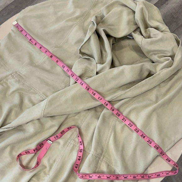 Chicos Women’s Faux Suede Open-Front, Cardigan. - Picture 8 of 9